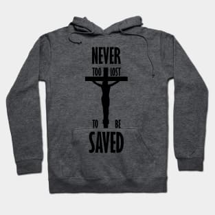 Religious Cross Design Hoodie